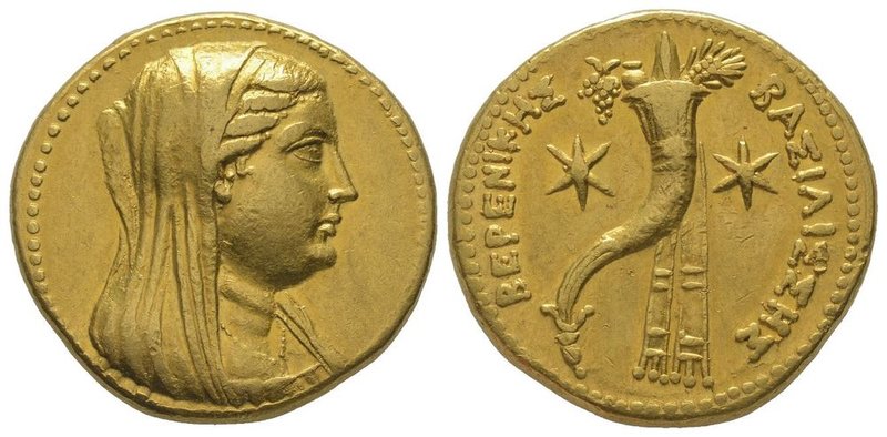 Ptolemy III Euergetes, 246-222 BC, in the name of Berenice II. Pentadrachm, AU 2...