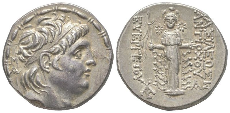 Antiochos VII Euergetes 138-129 BC. Tetradrachm, Mallos, AG 16,74g. Ref : Hought...