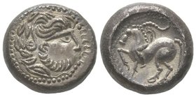 Celtic coins - The East Celts Stater, South Serbia, 1st century BC, AG 12,52 g. Ref : Göbl OTA 182/3, Pink 184, Slg. Lanz 452 var. Provenance : Tkalec...