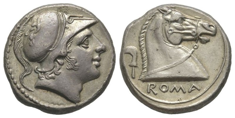 Romano Campanian, Didrachm, Rome, 241-235 BC, AG 6,59 g. Ref : Cr. 25/1, Syd. 24...