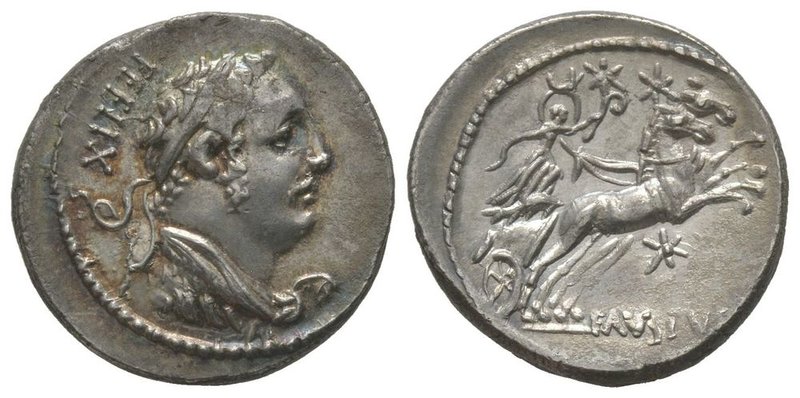 Faustus Cornelius Sulla, Denarius, Rome, 56 BC, AG 4.10 g. Ref : Cr. 426/2 Prove...