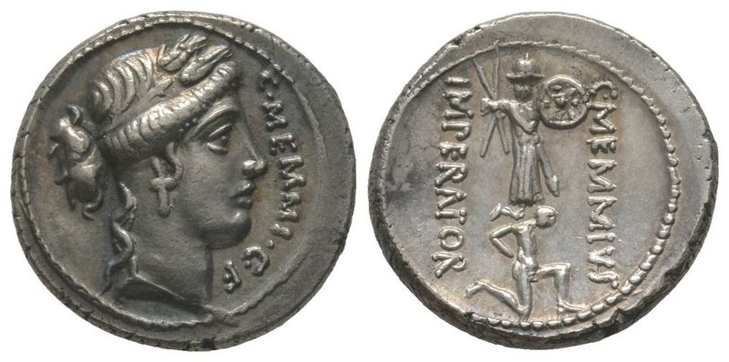 C Memmius CF, Denarius, Rome, 67 BC, AG 4,00 g. Ref : Cr 427/1. RSC 10. Provenan...