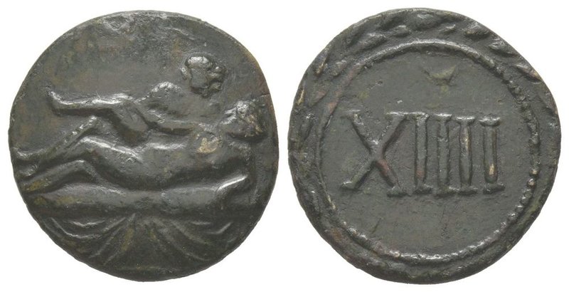 Anonymous issues. temp. Tiberius, Tessera, AD 22-37, AE 4,61g. Ref : Buttrey 13,...
