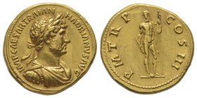 Aureus, 119-122, Rome, AU 7,27 g. Ref : Cal. 1301. Provenance : Vinchon 17/11/ 1190, lot 49. Scratch, Extremely fine.
Estimation: 10000-20000 EUR