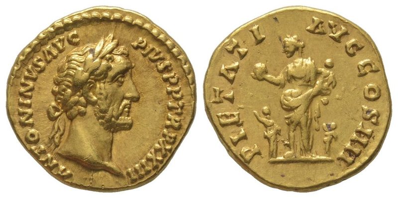 Antoninus Pius (138-161) Aureus 159-160, Rome, AU 6,54 grs. Ref : Cal. 1602. Pro...