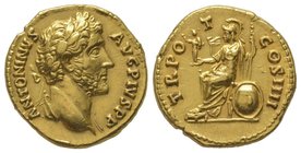 Aureus, Rome, 145-161, AU 7,21 grs. Ref : Cal. 1657. Provenance : stock Vinchon avant 2001. traces of mounting if not extremely fine.
Estimation: 700...