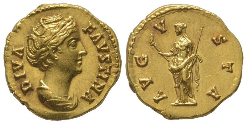 Faustina Senior (138-141) Aureus, Rome, 146-161, AU 7,50 g. Ref : Cal 1763a var....