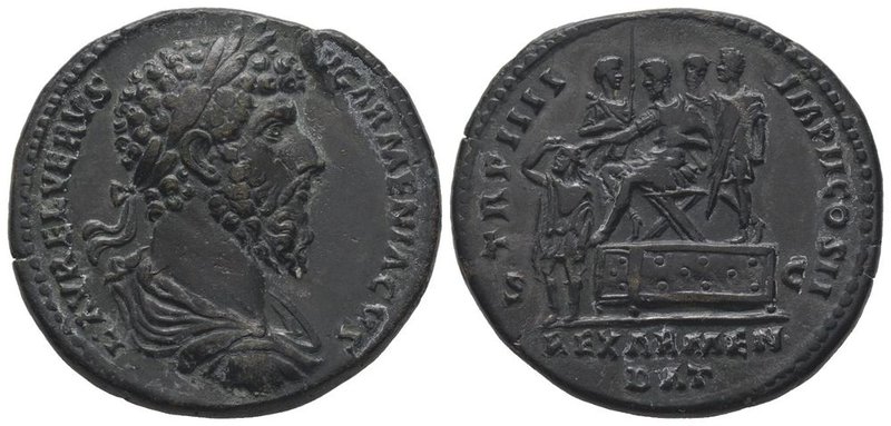 Lucius Verus (161-169) Sestertius, Rome, 163-164. AE 22,39 g. Ref : RIC 1370, Co...