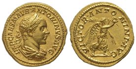Elagabalus (218-222) Aureus, Rome, 218-219, 7,11 g. Ref : Cal 3038, C 288, RIC 154. Provenance : Künker 158, 28/09/2009, lot 0682. «Collection of a Pe...