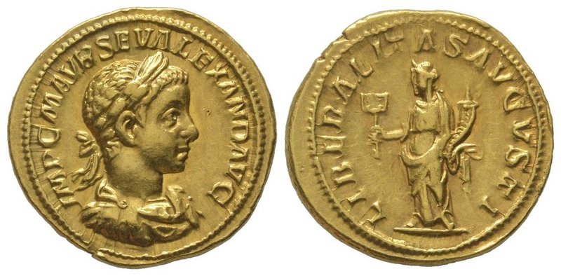 Alexander Severvs (222-235) Aureus, Rome, 222, AU 6,60 grs. Ref : Cal. 3066. alm...