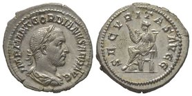 Gordianus I 238 Denarius, Rome 238, AG 3,20 g. Ref : RIC 5, RSC 10. Almost uncirculated Provenance : Tkalec, 26/10/2007, lot 214.
Estimation: 12000-1...