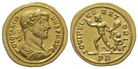 Diocletianus (284-305) Aureus, Rome, 293-294, AU 5,64 g, Ref : Cal 4531, C. 285, RIC V 146, Lukanc 15 Provenance : CNG - Triton X, 09/01/2007, lot 754...