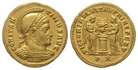 Solidus, Rome, 315, AU 4.41 g. Ref : C 641, Depeyrot 18/2 Provenance : Gemini, Auction III, 09/01/2007, lot 459. Extremely rare. Almost uncirculated
...