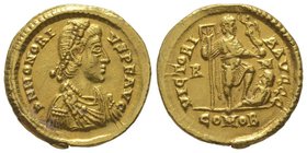 Honorius (393-423) Solidus, Rome, 4,49 grs. Ref : RIC. 1252. Very fine
Estimation: 1500-2000 EUR