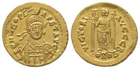 Leo I (457-474) Solidus, Officina B , AU 4,47 g. Ref : RIC-X Unlisted Extremely fine
Estimation: 2500-3000 EUR