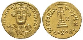 Solidus. Constantinople, 649-650, AU 4.46 g. Ref : DOC -; BNP 28 = MIB 19; Sear 952. Provenance : Stack’s (pre-Feb 2011), Moneta Imperii Romani Byzant...