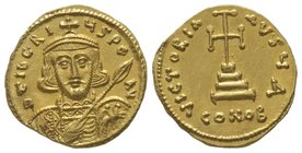 Tiberius III (698-705) Silver Trachy, Magnesia, 1212-1221, AG 4.17 g Solidus,Constantinople, AU 4.40 g, Ref : DOC II 1a, MIB III 1, SB 1360. Provenanc...