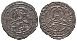 Manuel II Palaeologus (1391-1423) ½ Stavraton, Constantinople, 1403-1425, AG 3.65 g. Ref : DOC 1412-1467 var. (obverse without siglon); Sear 2551. Pro...