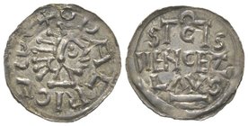Bohemia Ulrich, 1012-1033, 1034 Denar, Prague, AG 1.21 g. Ref : Smerda 130; Cach 285. Provenance : UBS, A66, 05/09/2006, lot 1313. Very rare in this e...