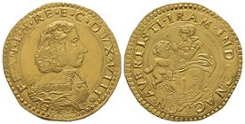 Modena Francesco I d’Este, 1629-1658. Quadrupla, ND, AU 13,12 g. Ref : CNI 148/178 ; R.M. 16 Provenance : Nomisma 38, 21-22/04/2009, lot 788. Extremel...