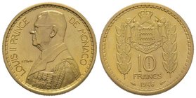 Monaco Louis II 1922-1949 10 Francs Essai, 1946, AU 13.5 g. Ref : G. MC136 Only 180 exemplaires. Rare. UNC
Estimation: 1000-2000 EUR