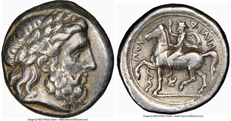 MACEDONIAN KINGDOM. Philip II (359-336 BC). AR tetradrachm (24mm, 14.25 gm, 5h)....