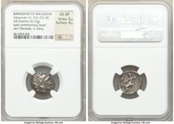 MACEDONIAN KINGDOM. Alexander III the Great (336-323 BC). AR drachm (17mm, 4.15 gm, 12h). NGC Choice VF 5/5 - 4/5. Early posthumous issue of "Colophon...