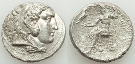 MACEDONIAN KINGDOM. Philip III Arrhidaeus (323-317 BC). AR tetradrachm (27mm, 16.30 gm, 12h). VF, porosity. Lifetime issue of Sidon, under Ptolemy I S...
