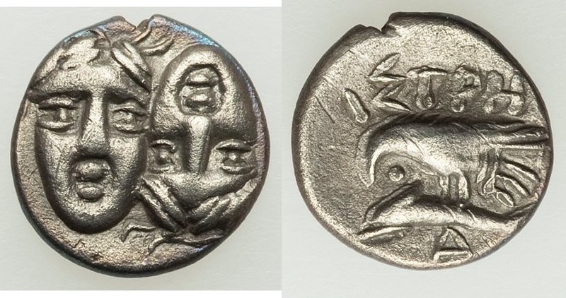 MOESIA. Istrus. Ca. 4th century BC. AR quarter-drachm (11mm, 1.13 gm, 1h). XF. I...