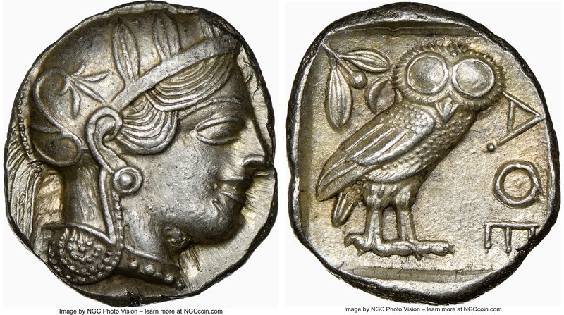 ATTICA. Athens. Ca. 440-404 BC. AR tetradrachm (25mm, 17.21 gm, 12h). NGC Choice...
