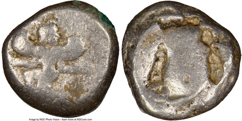 CARIA. Caunus. Ca. 490-450 BC. AR stater (19mm, 12h). NGC VG. Winged female figu...