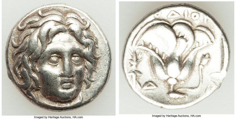 CARIAN ISLANDS. Rhodes. Ca. 305-275 BC. AR didrachm (19mm, 6.73 gm, 12h). VF, ed...