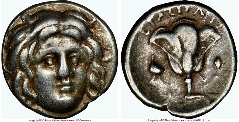 CARIAN ISLANDS. Rhodes. Ca. 275-230 BC. AR hemidrachm (12mm, 12h). NGC Choice VF...