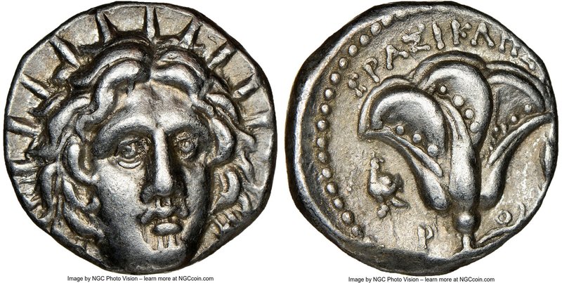CARIAN ISLANDS. Rhodes. Ca. 250-205 BC. AR didrachm (18mm, 12h). NGC XF. Erasicl...