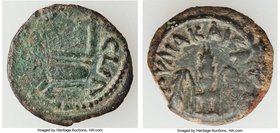 JUDAEA. Roman Procurators. Pontius Pilate (AD 26-36). AE prutah (17mm, 2.44 gm, 10h). Fine. Jerusalem, dated Regnal Year 16 of Tiberius (AD 29/30). TI...