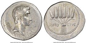Augustus (27 BC-AD 14). AR cistophorus (27mm, 11.42 gm, 12h). NGC Choice VF 5/5 - 3/5. Ephesus, ca. 25 BC. IMP•-CAE-SAR, bare head of Augustus right; ...