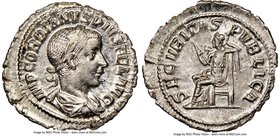Gordian III (AD 238-244). AR denarius (21mm, 2.98 gm, 7h). NGC MS 4/5 - 3/5. Rome, ca. AD 241. IMP GORDIANVS PIVS FEL AVG, laureate, draped and cuiras...