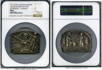 Republic 4-Piece Lot of Certified Assorted Medals NGC, 1) silvered bronze Medal/Plaque 1912 - MS61. 72x54mm. By J. Gottuzzoy. Battle of Tucuman 100th ...