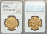 Jose I gold 6400 Reis 1753-B AU Details (Cleaned) NGC, Bahia mint, KM172.1. S Ex. Santa Cruz Collection

HID09801242017