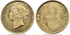 Newfoundland. Victoria gold 2 Dollars 1882-H AU58 NGC, Heaton mint, KM5. AGW 0.0981 oz. Mintage: 25,000.

HID09801242017