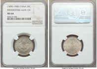 Kwangtung Province. Kuang-hsü 20 Cents ND (1890-1908) MS64 NGC, KM-Y201. Original surfaces.

HID09801242017