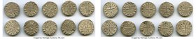 Principality of Antioch 10-Piece Lot of Uncertified Bohemond Era "Helmet" Deniers ND (1163-1201) VF, 18mm, average weight 0.87gm. Sold as is, no retur...