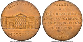 Middlesex. Newgate copper 1/2 Penny Token 1794 MS62 Brown NGC, D&H-393. Edge grained left. Soft chocolate brown color throughout creates an overall pl...