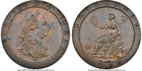 George III Penny 1797-SOHO MS61 Brown NGC, KM618. Beautiful chocolate tones and lack of any major flaws make this coin premium for its grade.

HID0980...