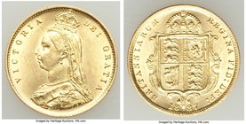 Victoria gold 1/2 Sovereign 1887 UNC, KM766, AGW 0.1178 oz.

HID09801242017