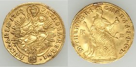 Maria Theresa gold Ducat 1762-KB XF (Mount Removed), Kremnitz mint, KM329.2, Fr-180.

HID09801242017