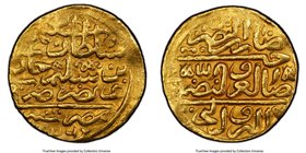 Ottoman Empire. Suleyman I (AH 926-974 / AD 1520-1566) gold Sultani AH 926 (AD 1520/1) AU53 PCGS, A-1317. 

HID09801242017