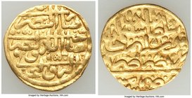 Ottoman Empire. Suleyman I (AH 926 / AD 1520-1566) gold Sultani AH 92(6) (AD 1520) XF (Edge Filing), Misr mint (in Egypt), A-1317. 19mm. 3.45gm. 

HID...