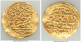 Ottoman Empire. Murad III (AH 982-1003 / AD 1574-1595) gold Sultani AH 98(2) (AD 1574) AU (Deposits), Misr mint (in Egypt), A-1332.2. 21mm. 3.49gm. 

...