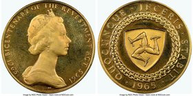 British Dependency. Elizabeth II gold Proof 5 Pounds 1965 PR67 Ultra Cameo NGC, KM17a. AGW 1.2587 oz.

HID09801242017